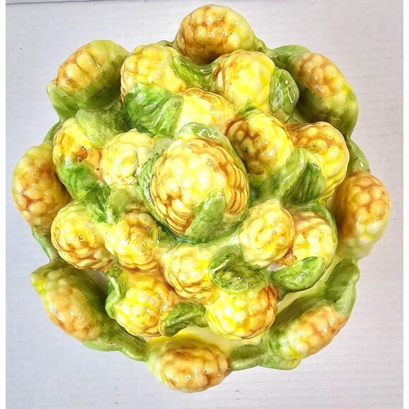 Vintage San Marco Italian Corn Design Ceramic Cookie Jar - Picture 11 of 11